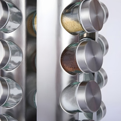 Stainless Steel Spice Jar Set - 12 Pcs